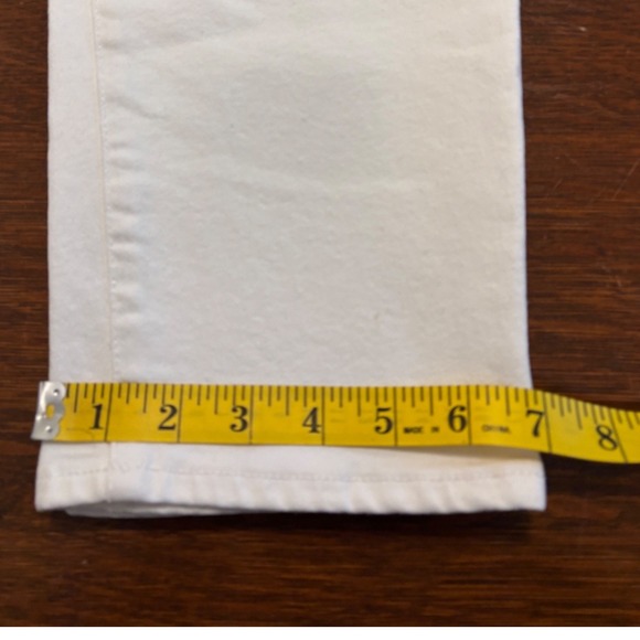 Madewell Women's Perfect Vintage Crop 27"Distressed High Rise Jean White Size 29 - Picture 12 of 14